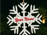 Customizable Christmas Snowflake-0