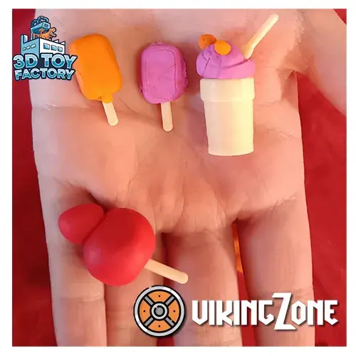 🍦 Complete Play-Dough Ice Cream Kit - Molds, Cones, Spoons,