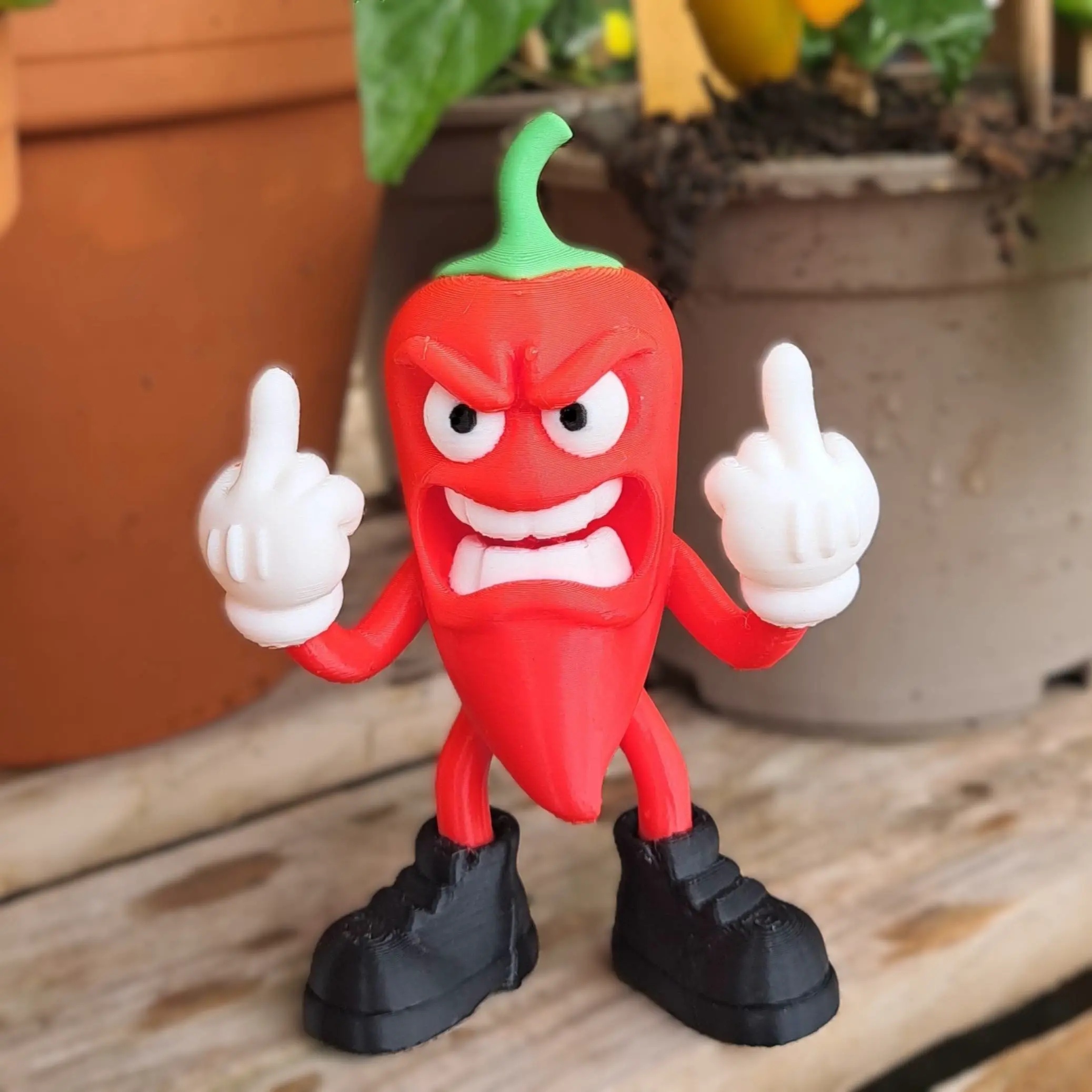 The Chili Gang Flippin Hot Chili Pepper Figure Multi-Colour
