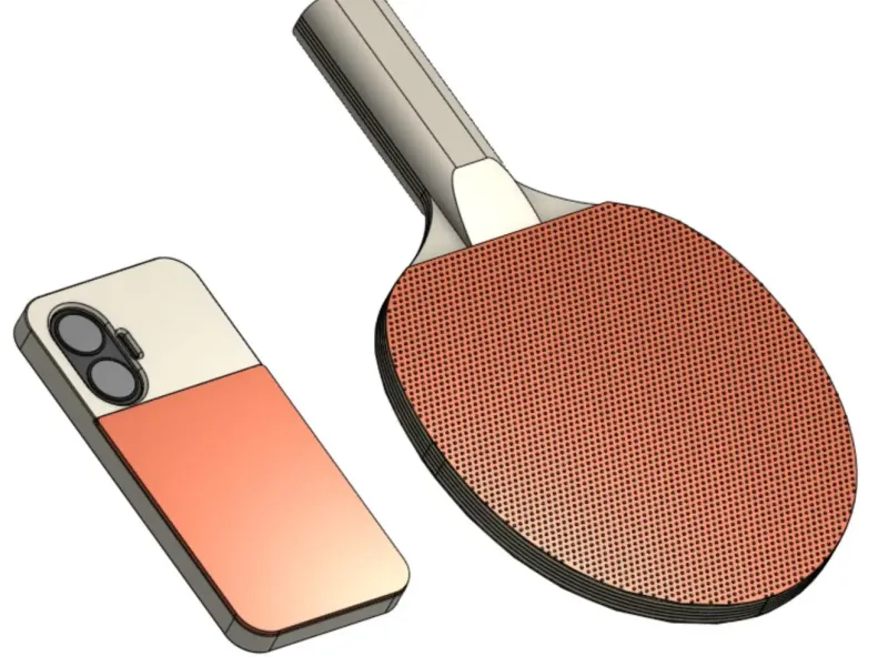 Ping Pong Racket Phone Case for Redmi Turbo 4 Pro