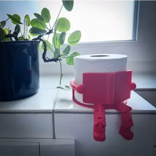 Decorative Spare Toilet Paper Holder Art/ Cute Design