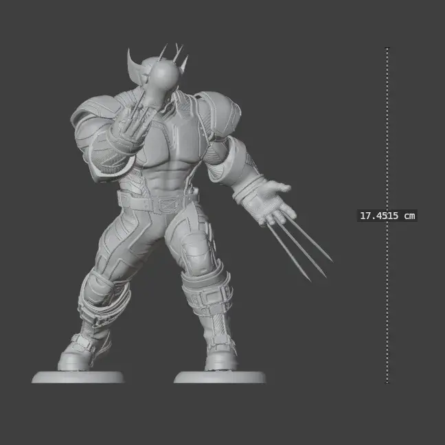 FIGURE "WOLVERINE" MINIATURE FANART