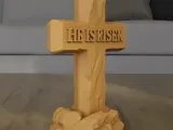 He Is Risen Easter Cross STL 3D Print Model-7