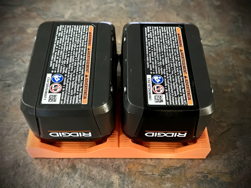 Utensili RIDGID Doppio supporto per batteria da 18V con inclinazione