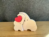 Mamma elefante e cucciolo di elefante con cuore-1