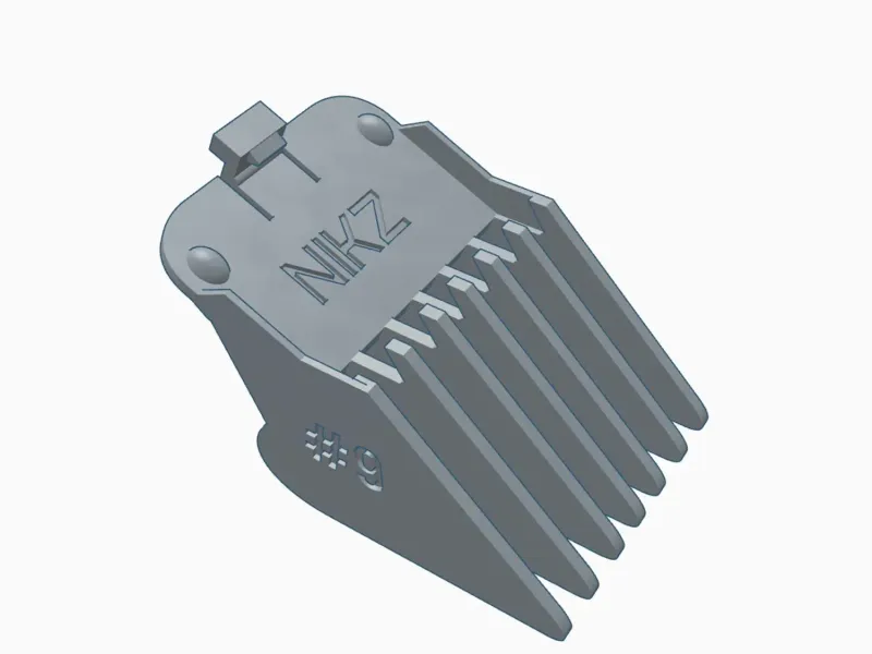 Pente Guia para Máquina de Cortar Cabelo 3D Guia de Corte Personalizado #9 – 29mm