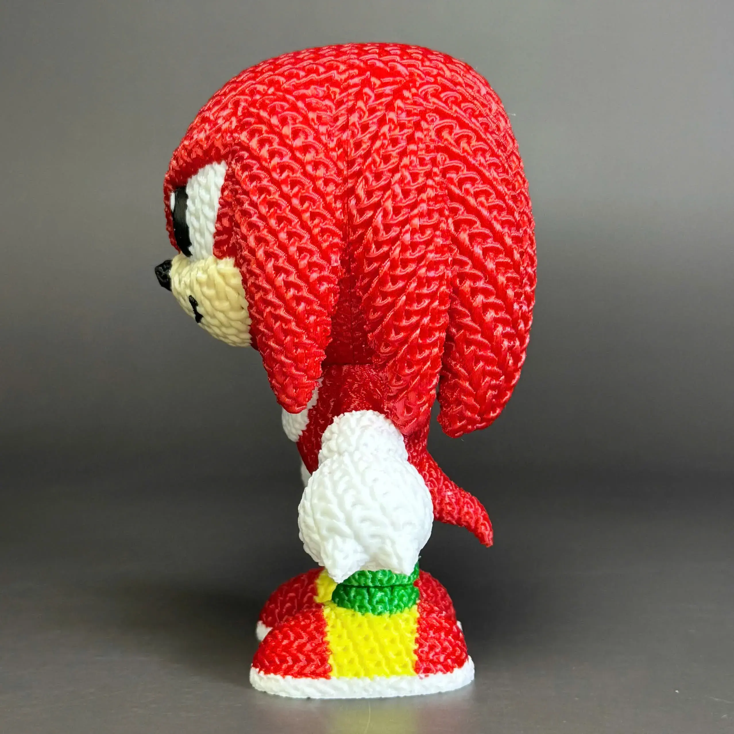 Sonic Knuckles Crochet - Knitted - Multicolor 3D Printing