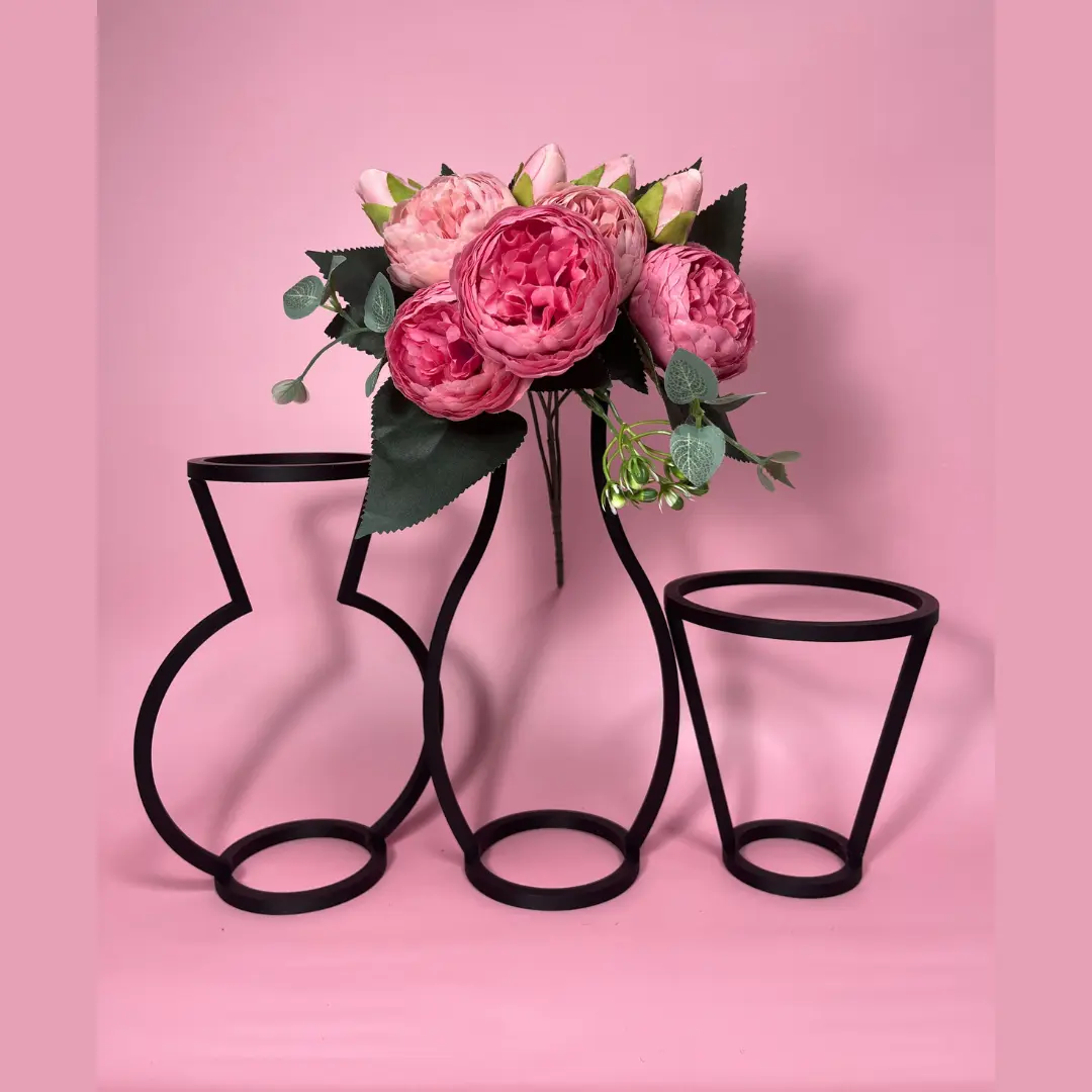 VASE SLIM CONTOUR MODERN DESIGN VASE FOR FLOWER - V SHAPE