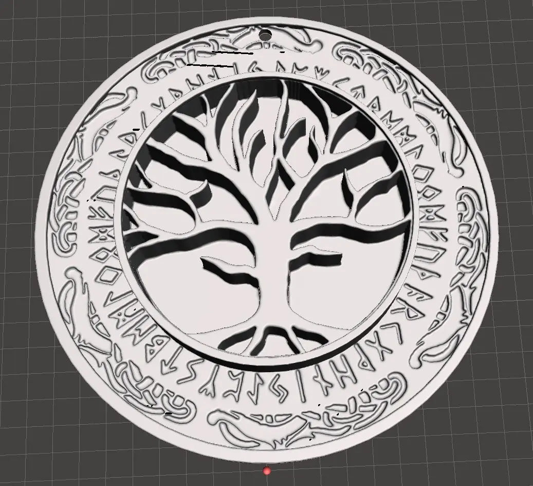 norse tree of life yggdrasil crystal shelf
