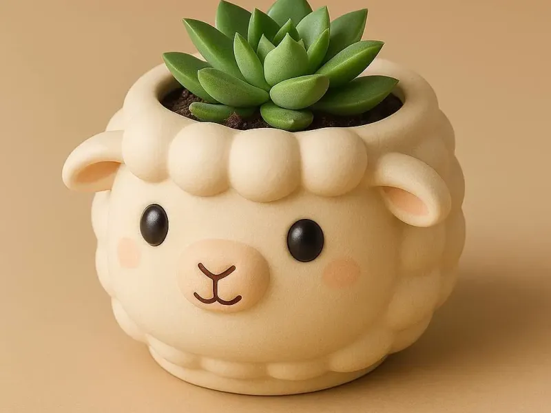Sheep pot planter - Maceta oveja
