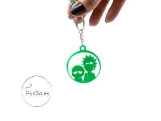RICK AND MORTY KEYCHAIN