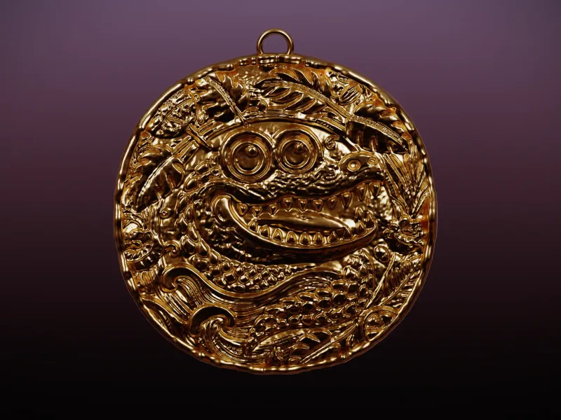 Crocodile pendant