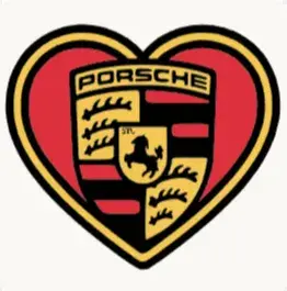 Porsche heart emblem