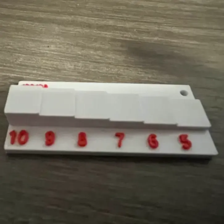 Lasercut height gauge