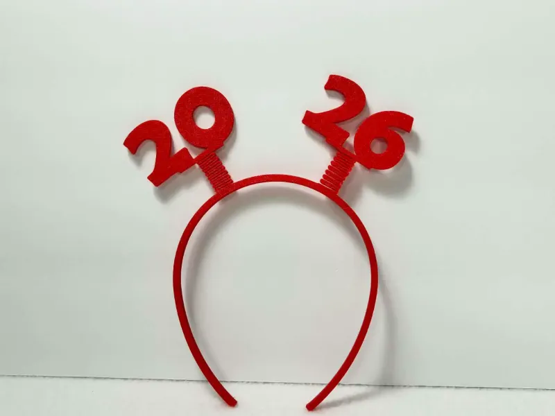 2026 Wobbly New Years Headband for kids