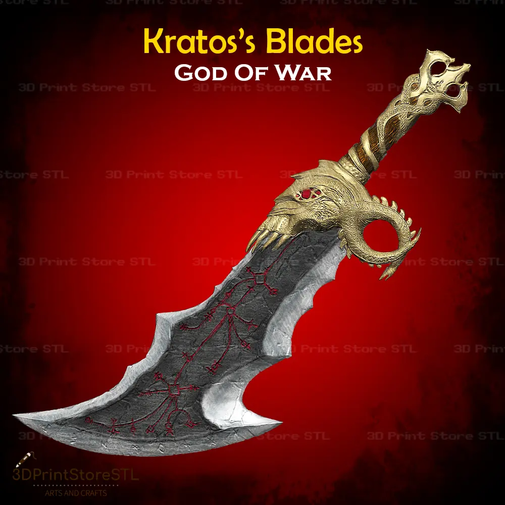 Blades of Chaos Cosplay God of War - STL File