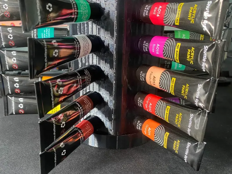 Spinning Shuttle Art Acrylic Paint Holder 30pc