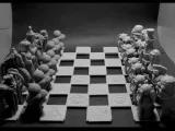 Medieval vs Future chess set-1