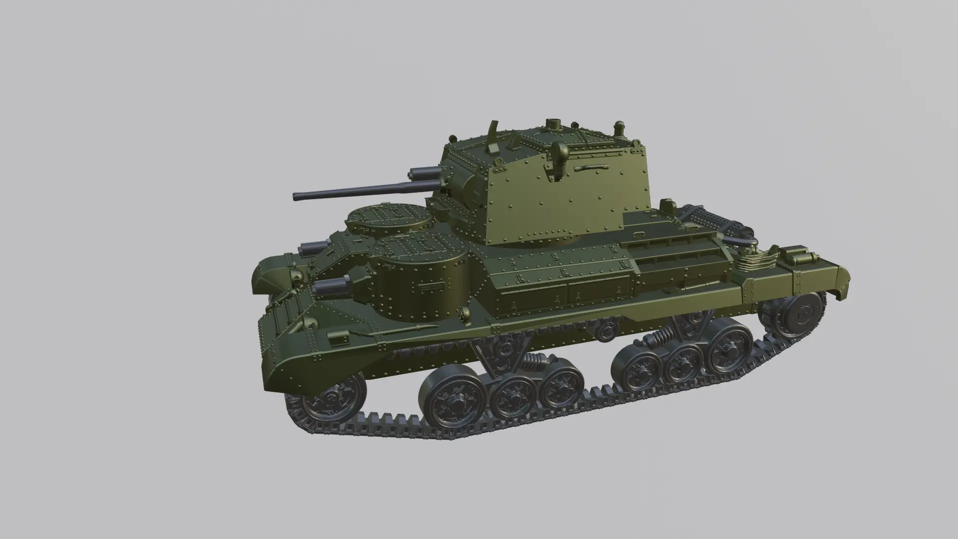 Cruiser tank A9 Mark I (UK, WW2) | 3D models download | Creality Cloud