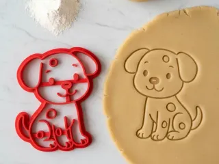 little dog cookie cutter cuadrado