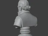Bust of Gutenber3D STL Printable 3D Model STL 3D print model-3