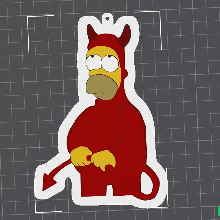 The Simpson- Homer ¨diablito¨ keychain