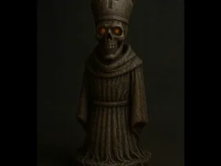 ☠️ Halloween Chess Bishop – Haunted Soul
