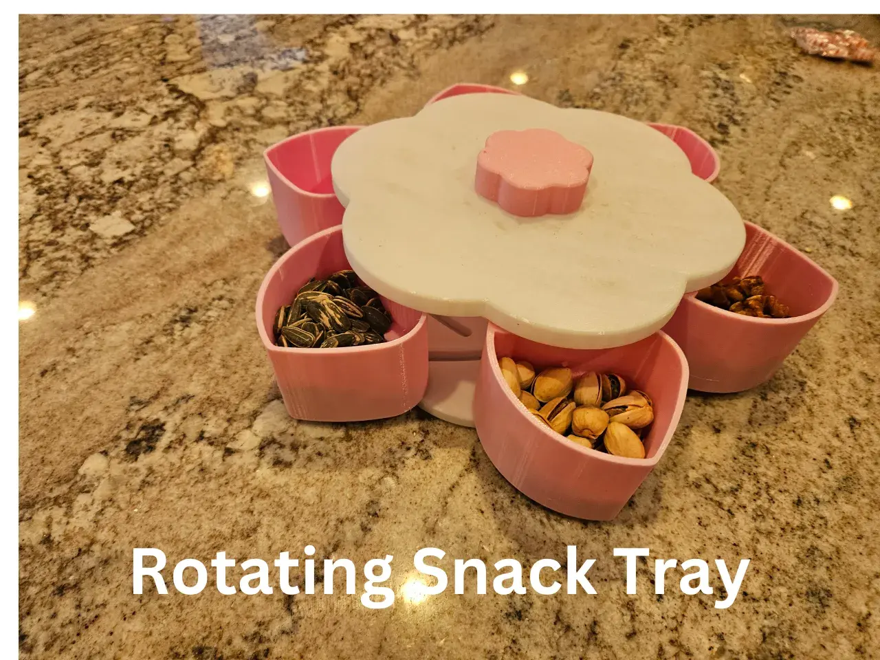 ROTATING SNACK TRAY
