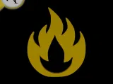 Simple Flame Symbol - 2D Art-0