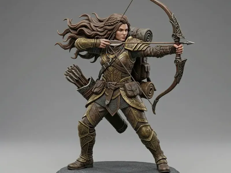Zodiac Inspired 3D Collectibles Sagittarius Female Character