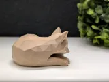 Low Poly Sleeping Fox-3