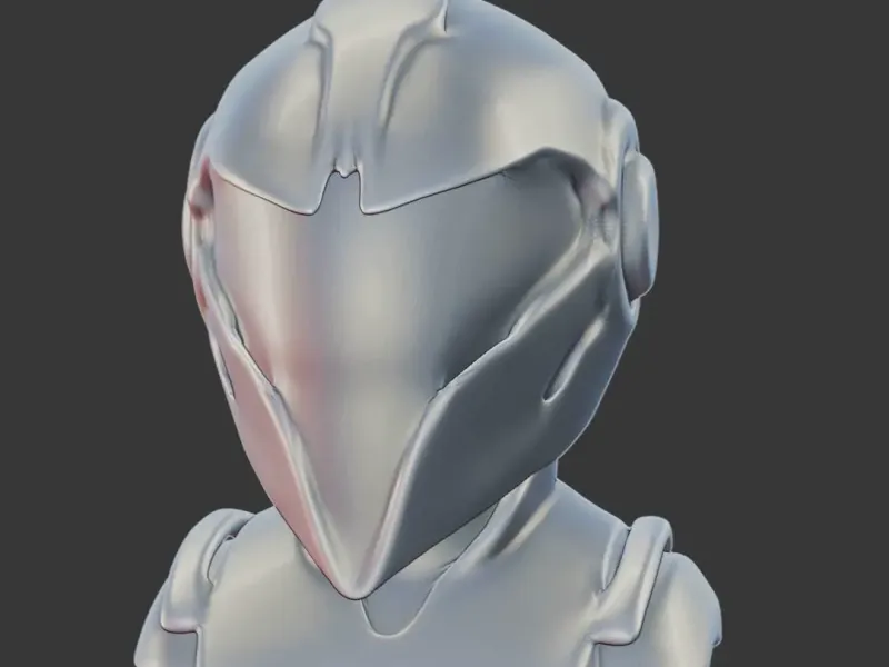 Advanced Sci-Fi Combat Helmet 3D Print Model