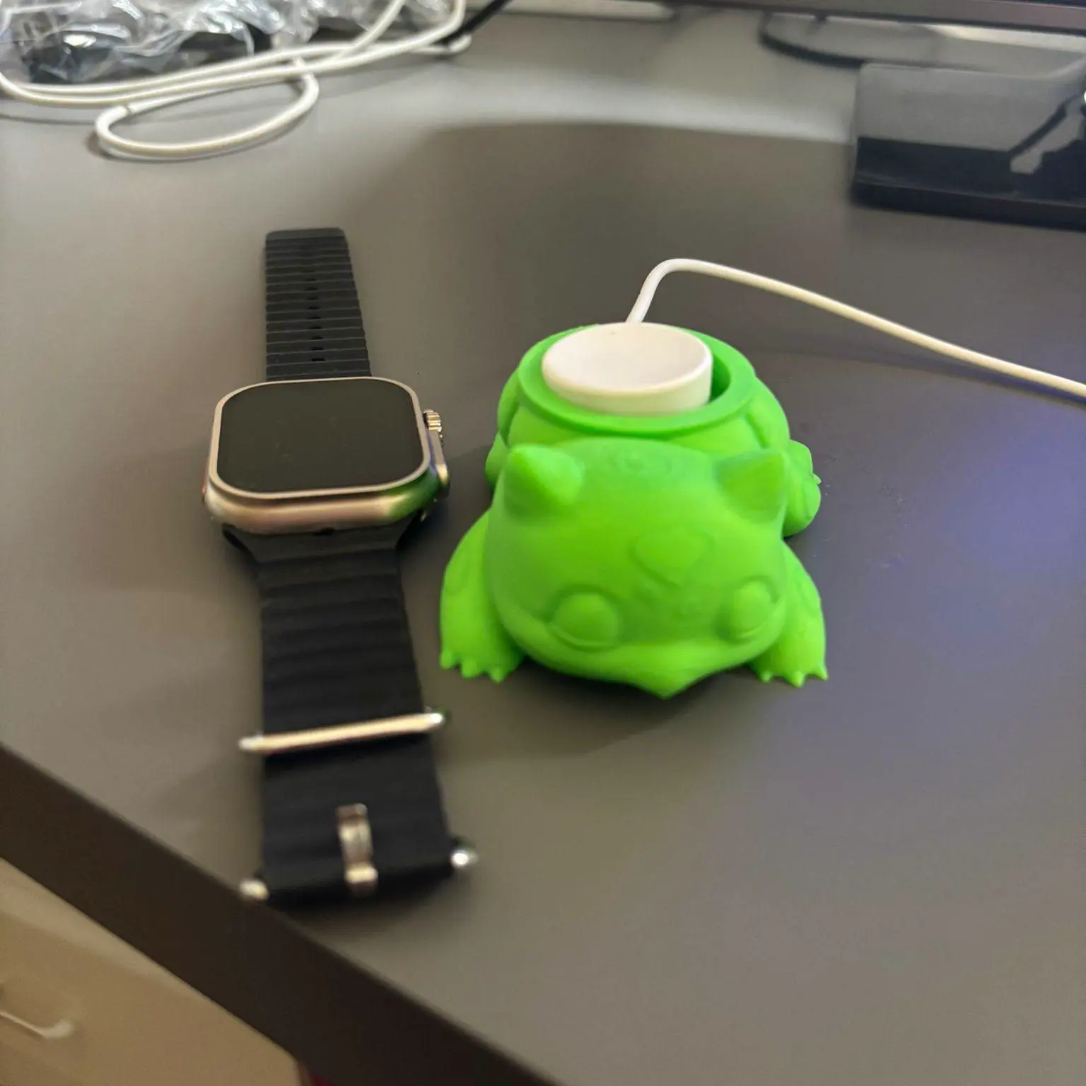 Apple Watch charging station Bulbasaur
