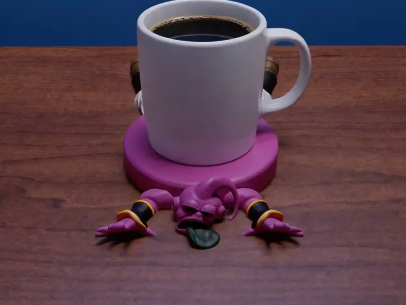 💜 魔人布欧杯架 – 3D模型 💜