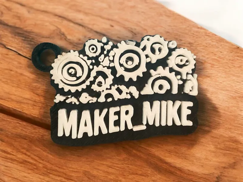Maker_Mike Keychain - Logo