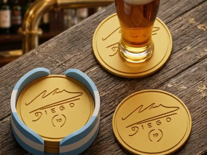 THE BEST COASTERS AND HOLDER IN THE WORLD "MARADONA"