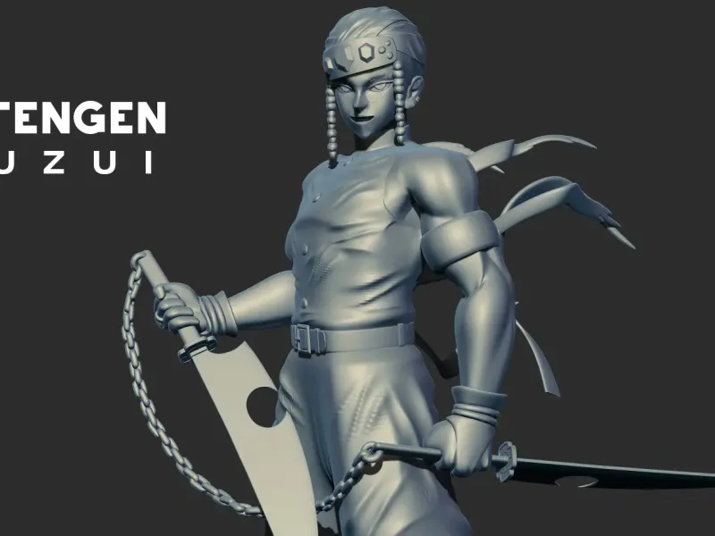 Demon Slayer Tengen Uzui model de imprimare 3D