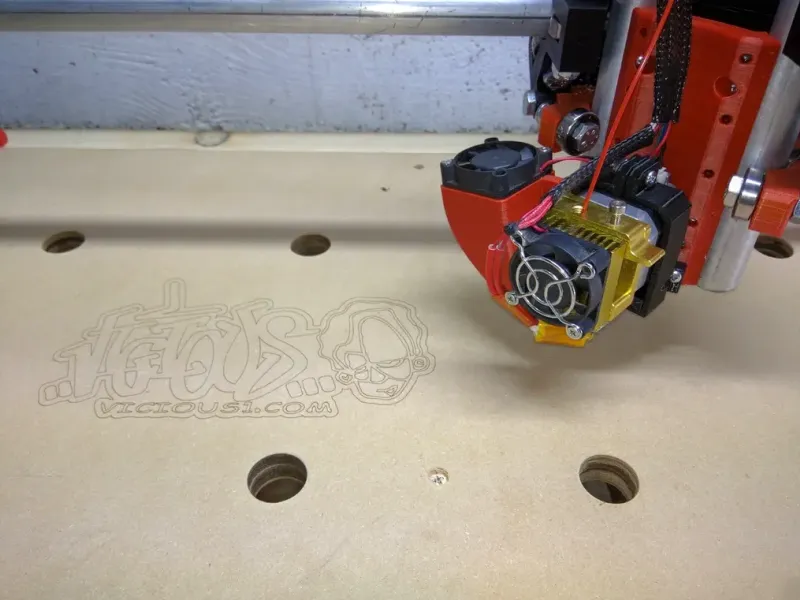 Mostly Printed CNC -Add On- MK / Aero Extruder