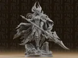 #284 Undead Queen Warrior Resin Statue with Doom Spear-1
