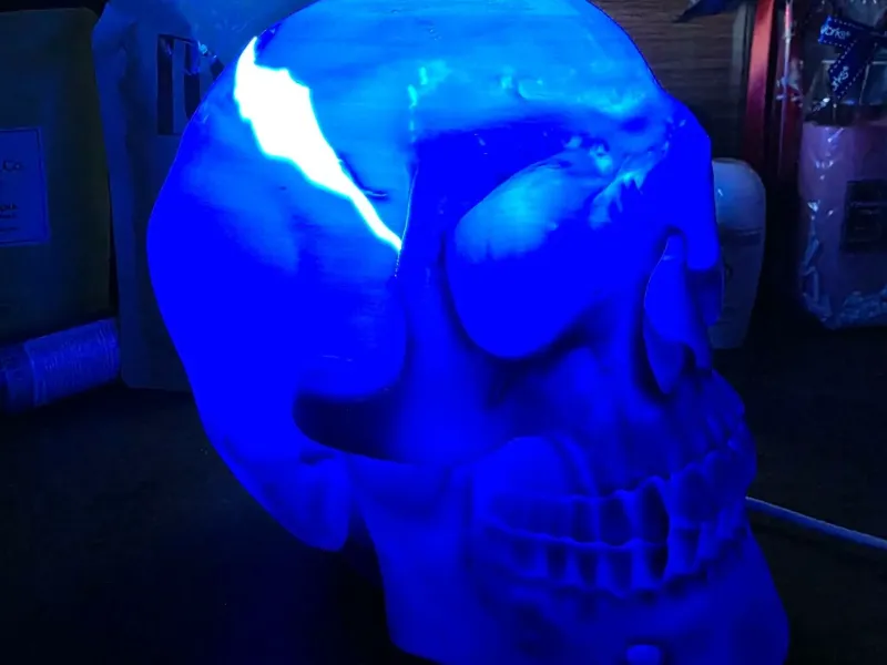 Lampe Crâne Réaliste - Optimisée pour l'Impression LED et RVB