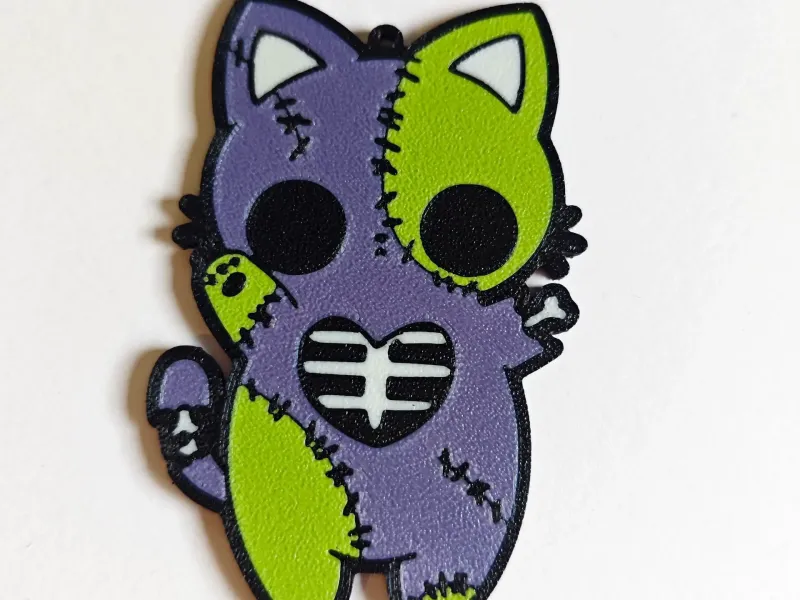 Halloween Cat Keychain – Cute Spooky Style