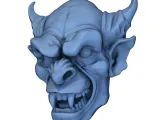 Gargoyle Monster Head – Dark Fantasy Creature Model-8