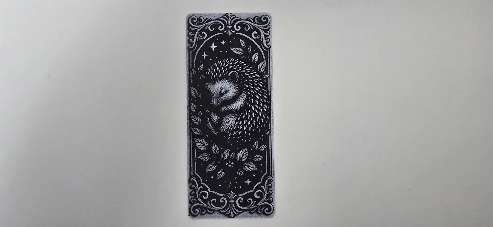Sleeping Hedgehog Cozy Fantasy Bookmark