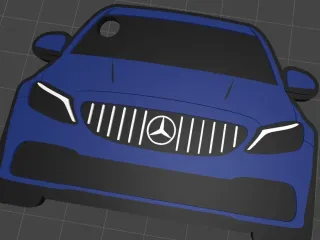 Mercedes C63s AMG - keychain