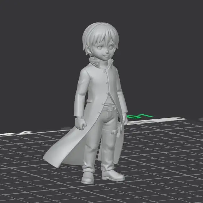 Hei daker than black standing