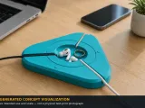 Orbit Pebble – 3-Way Cable Dock & Catch Tray-1