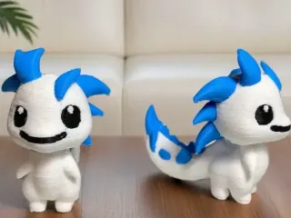 Cute Smiling Baby Dragon