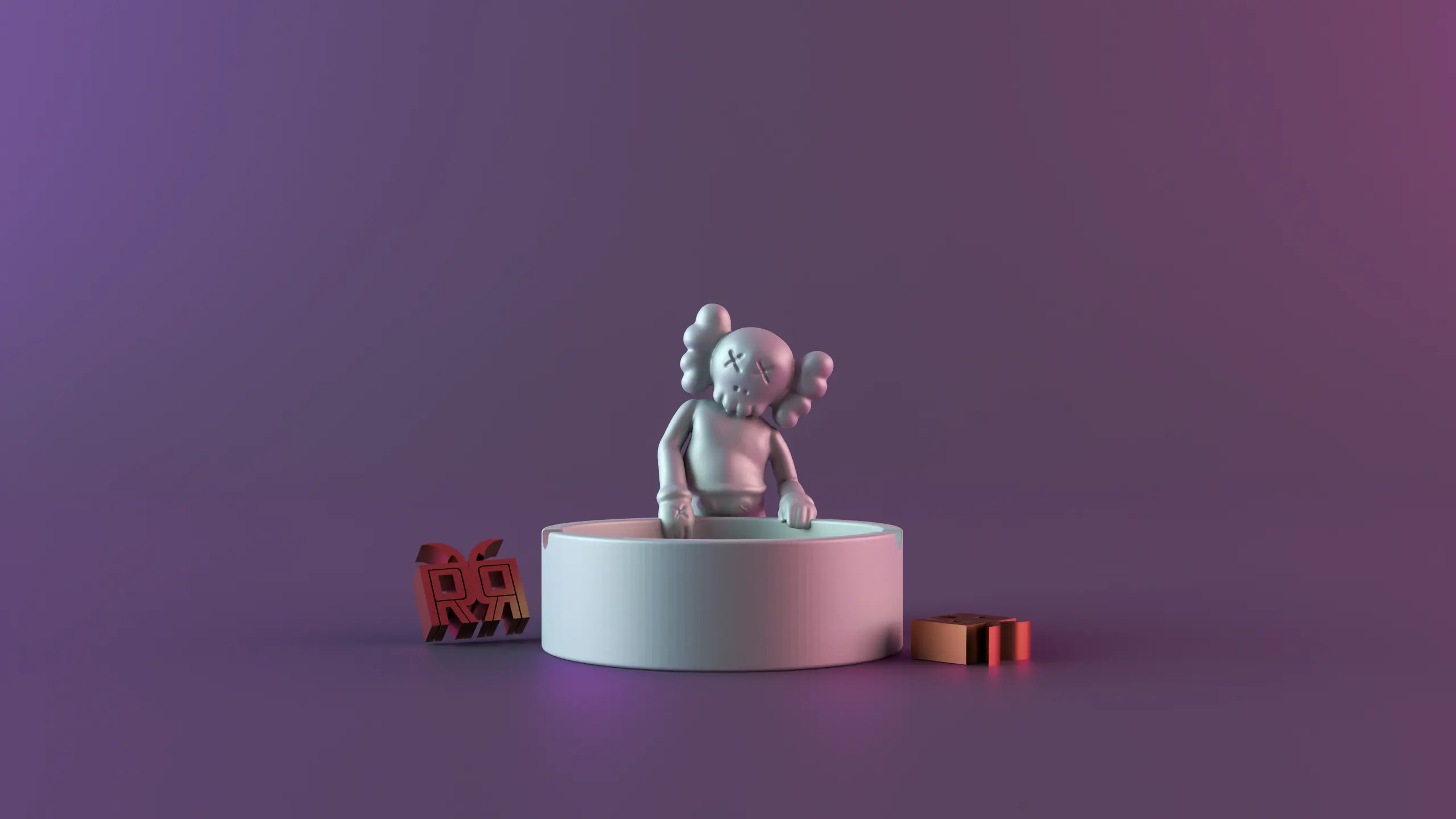 KAWS ASHTRAYS