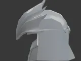 Dark Fantasy Warrior Helmet – Sci-Fi Hybrid Design-1