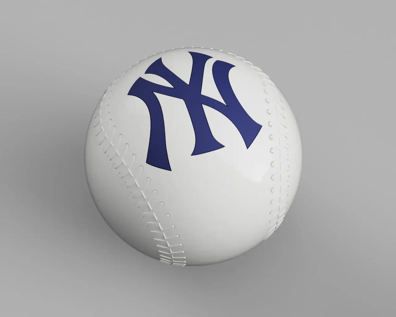 New York Yankees Logo Baseball Ornament